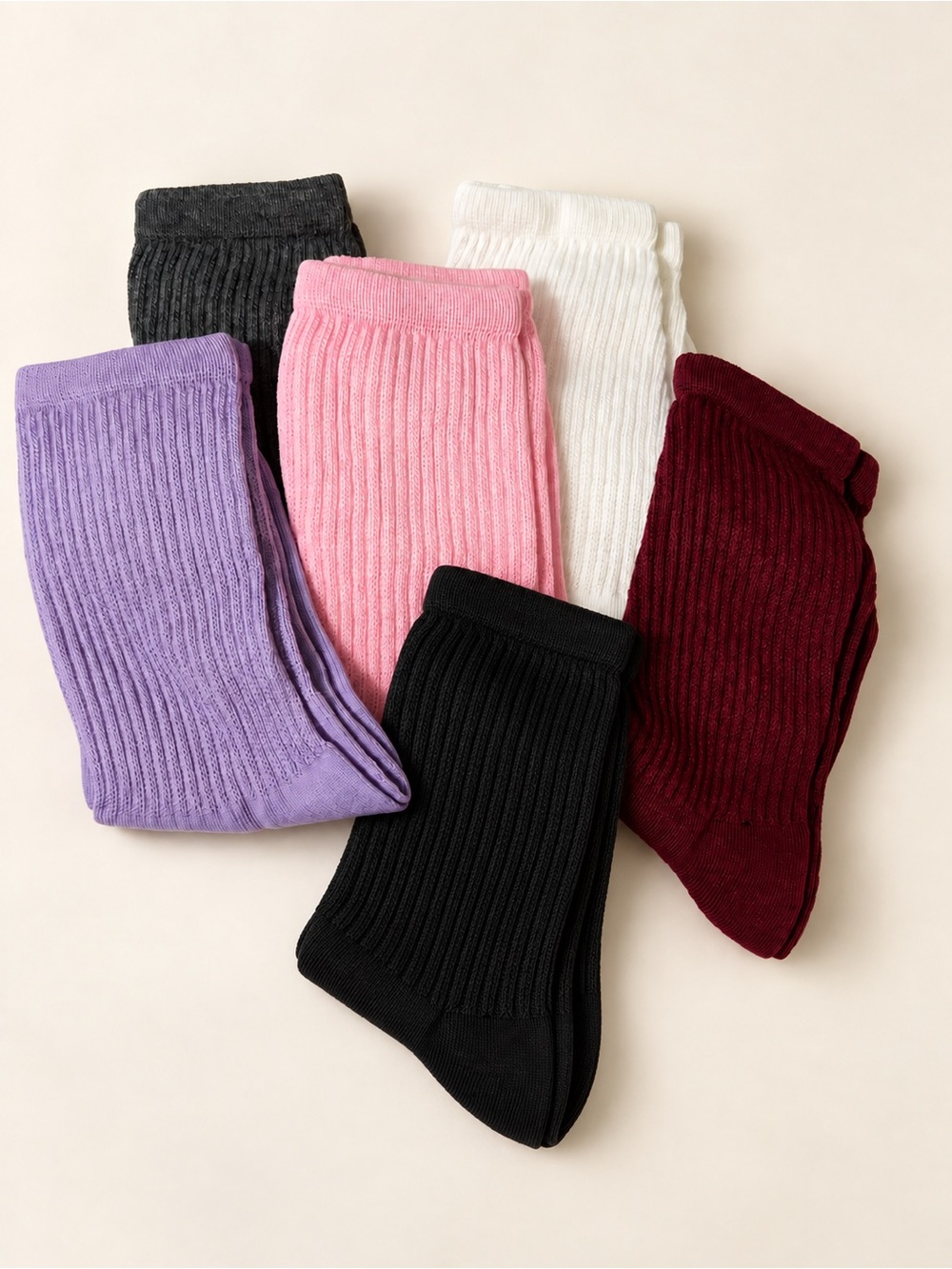 Kids Ribbed Socks - Multi Color Pack